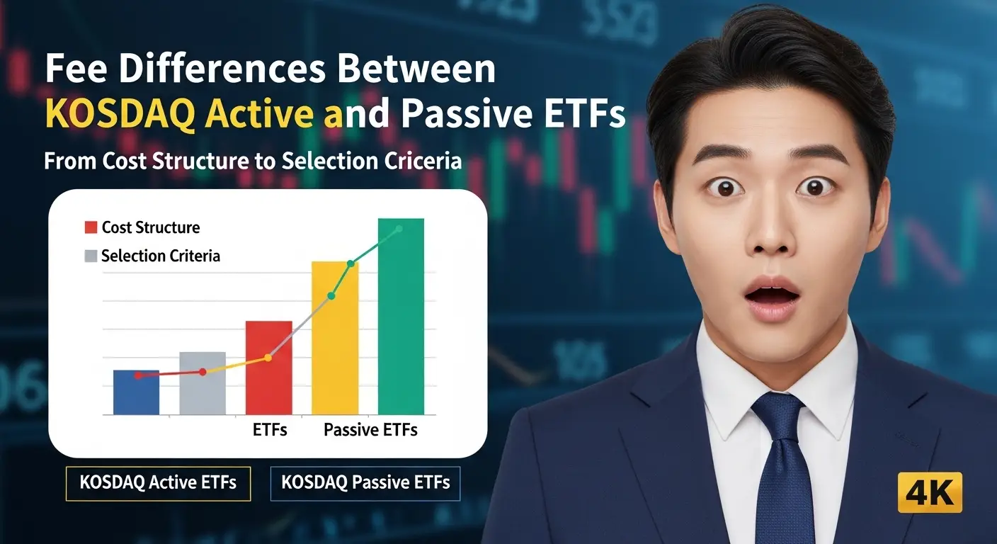 코스닥 액티브 ETF와 패시브 ETF 수수료 차이 비용 구조부터 선택 기준까지