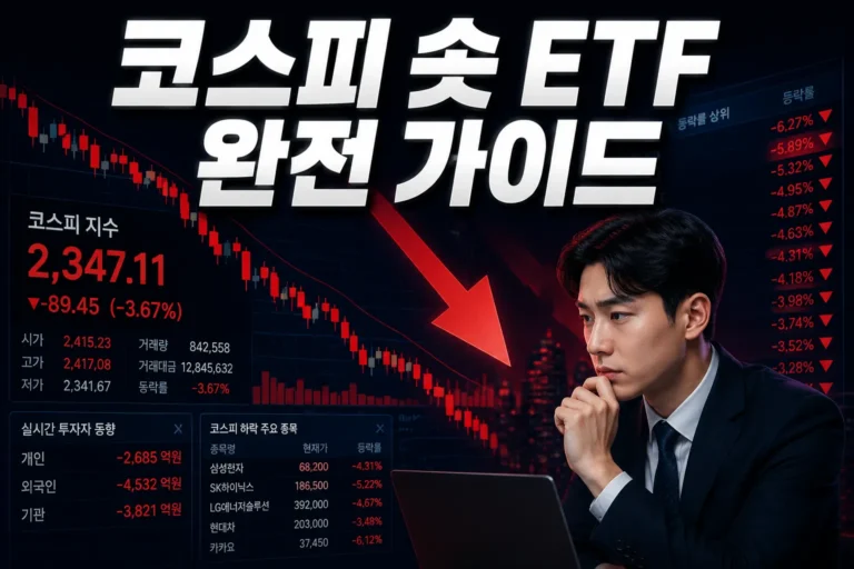 코스피 숏 ETF 완전 가이드 구조, 위험, 그리고 2026년 현실