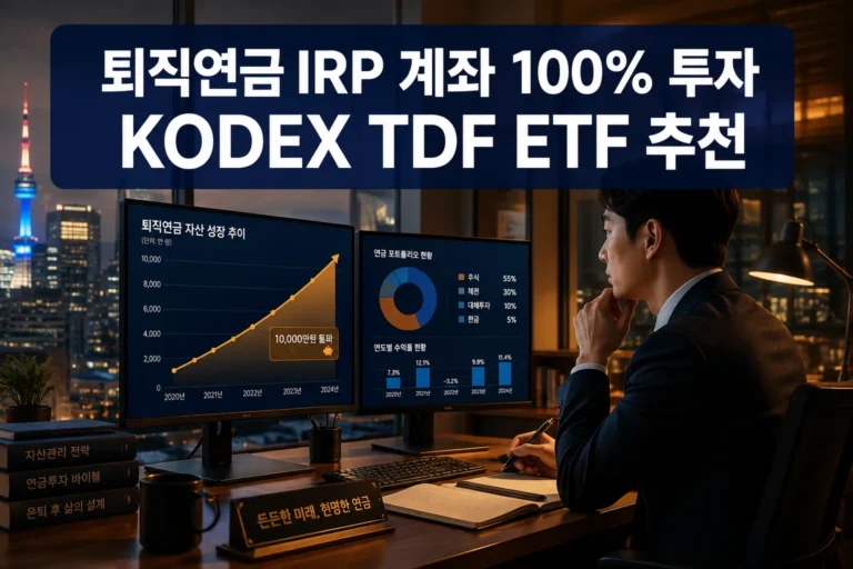 퇴직연금 IRP 계좌에서 KODEX TDF ETF를 투자해야 하는 이유
