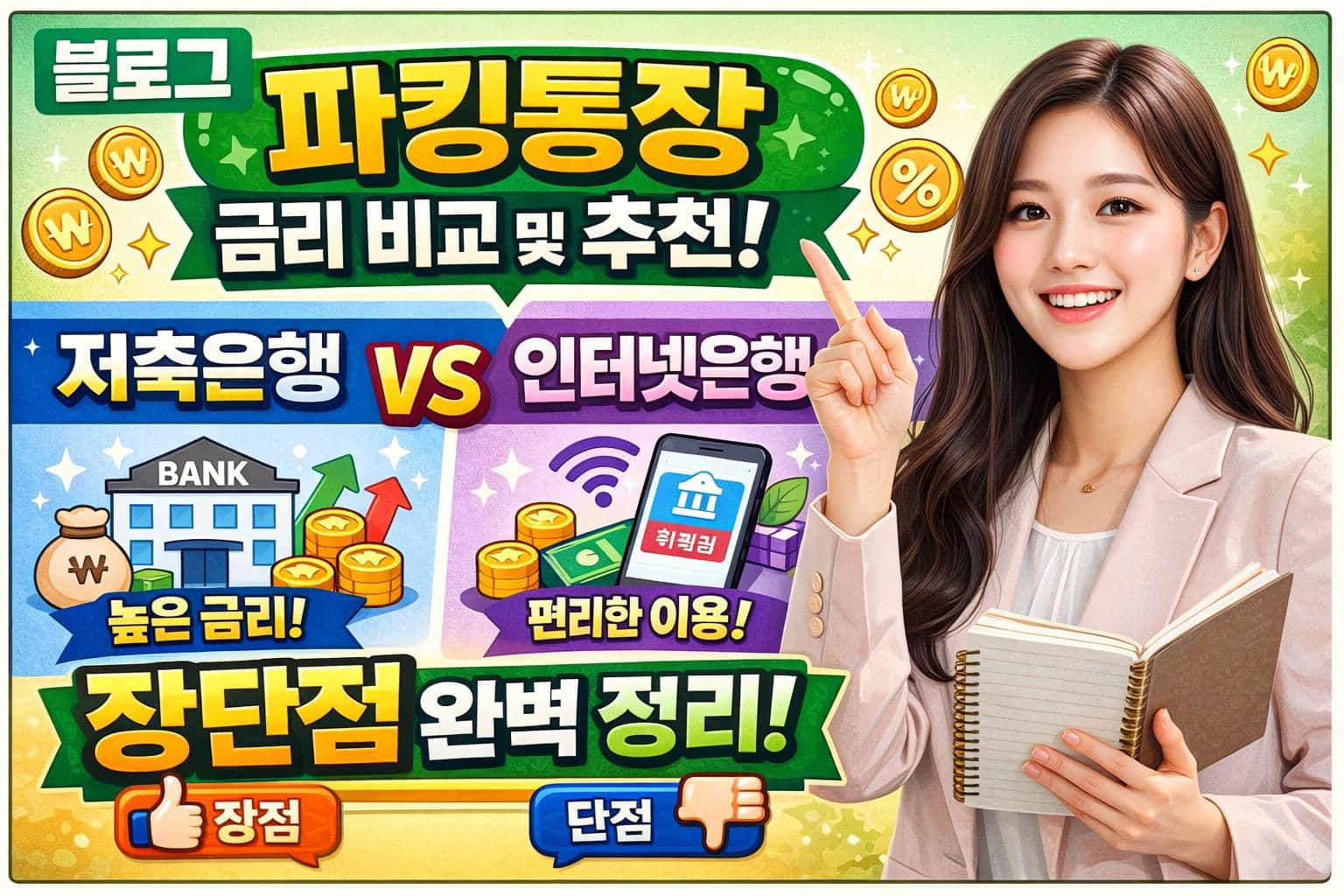 파킹통장 금리 비교 및 추천 저축은행 인터넷은행 장단점 완벽 정리