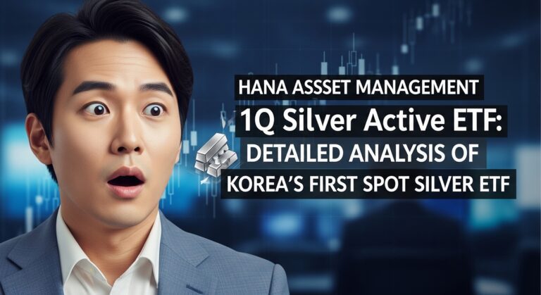 하나자산운용 1Q 은액티브 ETF 국내 최초 은 현물 ETF 상세 분석